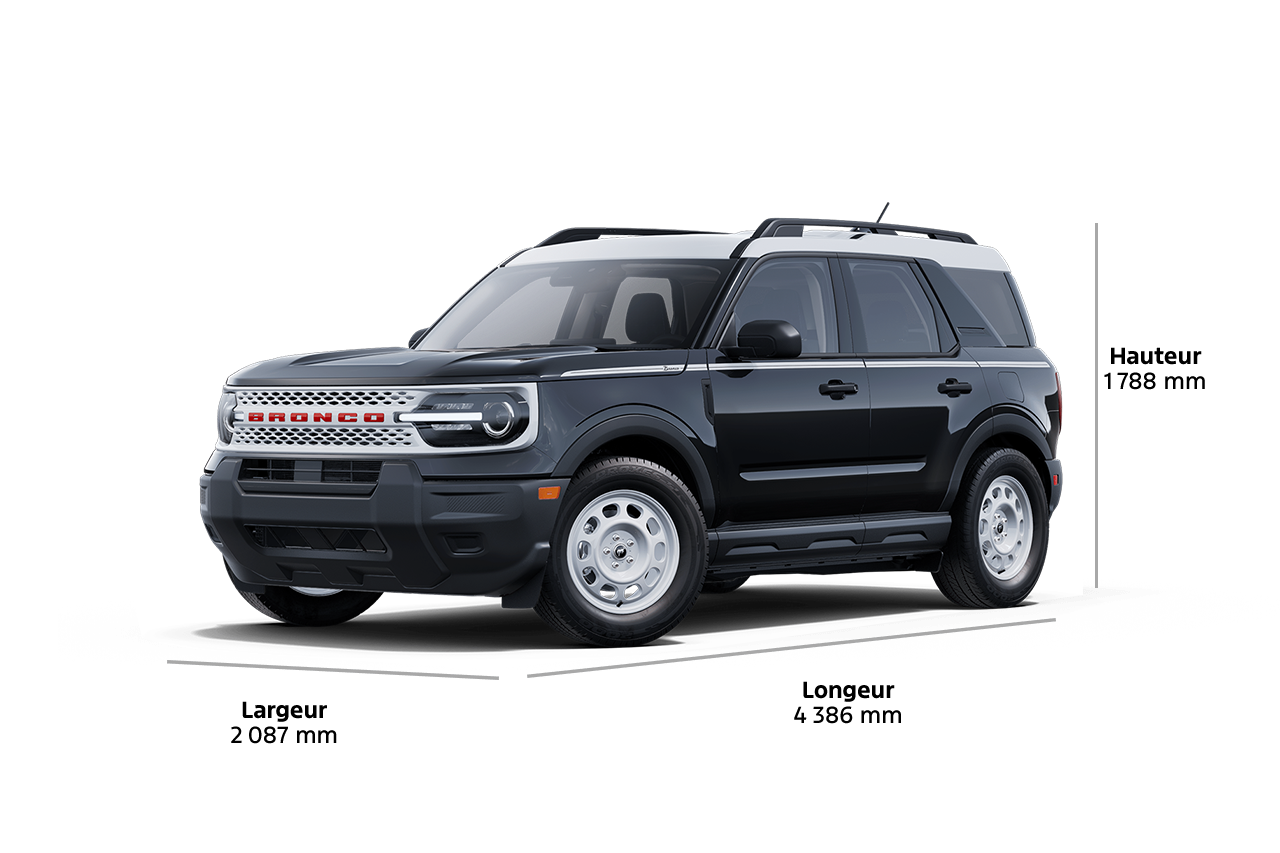 2025 Ford Bronco Sport® Heritage model shown in 3/4 profile